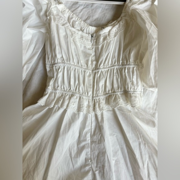 Cottage Core white Mini Dress - Picture 4 of 7